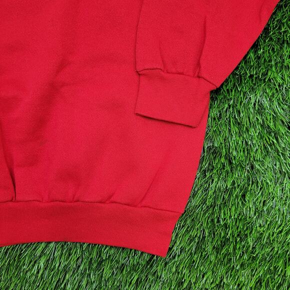 Vintage 90s Tultex Sweatshirt L/XL 22x26 Red - Picture 11 of 11